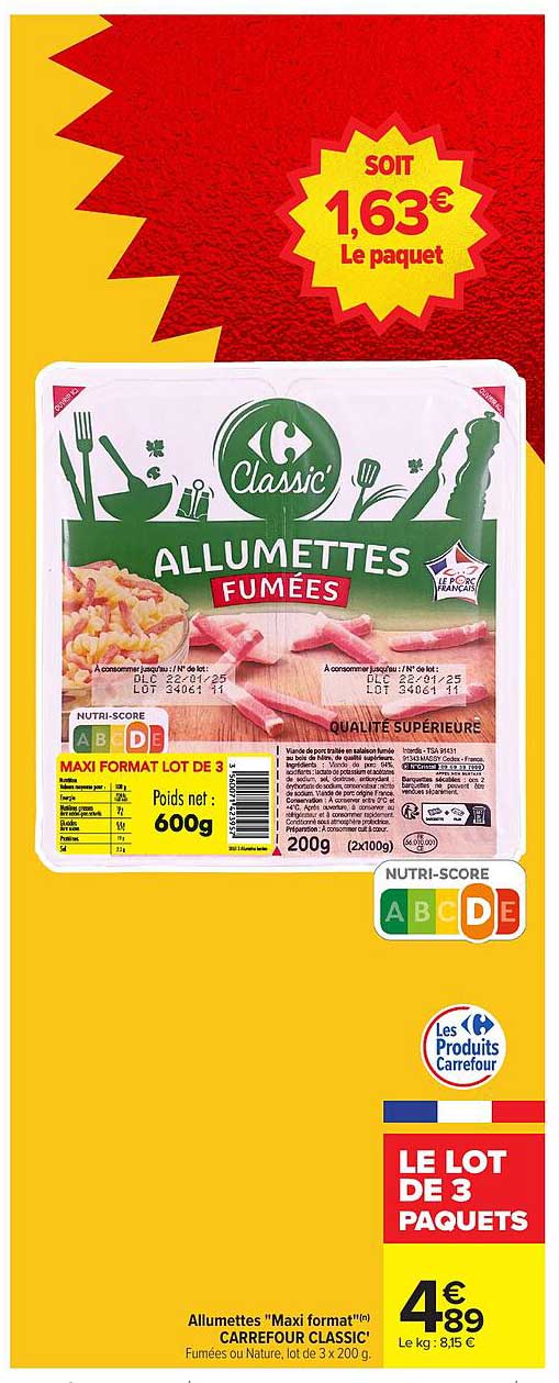 Allumettes Fumées - Le Lot de 3 Paquets