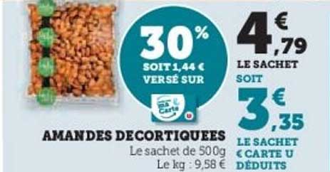 Amandes Décortiquées