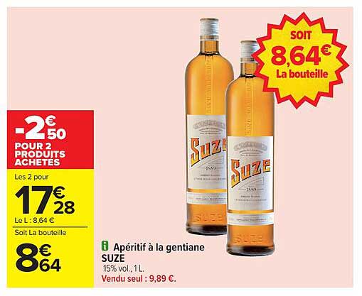 Apéritif à la gentiane SUZE