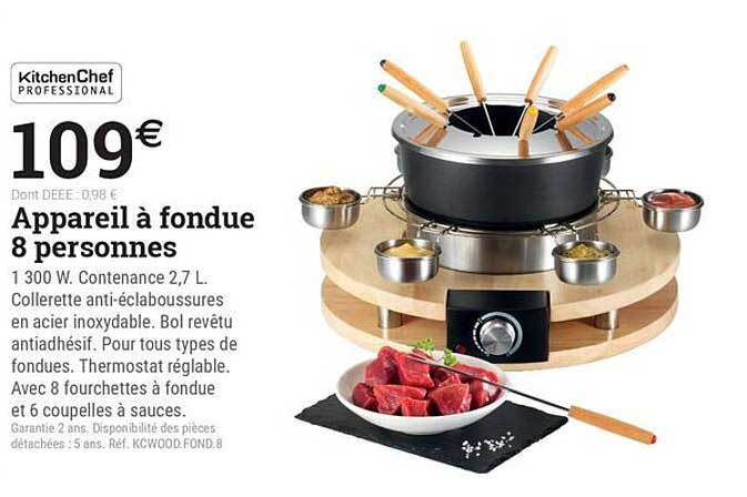 Appareil à fondue 8 personnes