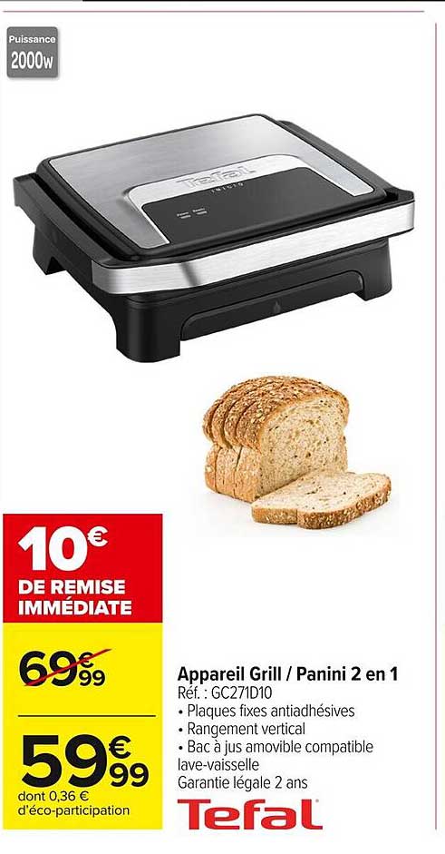Appareil Grill / Panini 2 en 1