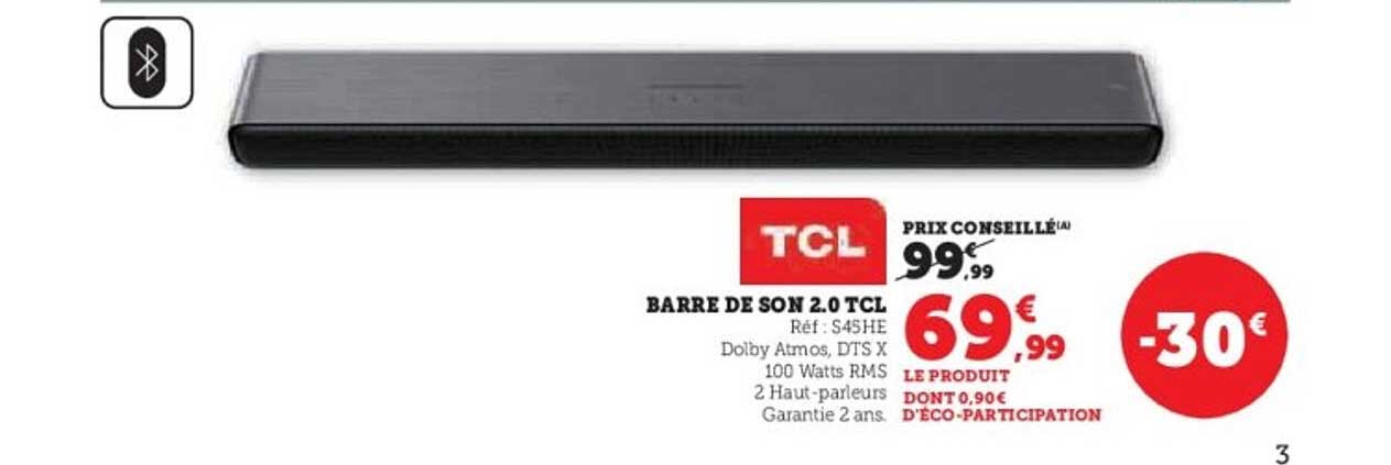 BARRE DE SON 2.0 TCL