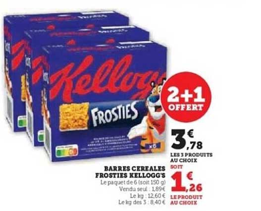 BARRES CEREALES FROSTIES KELLOGG'S