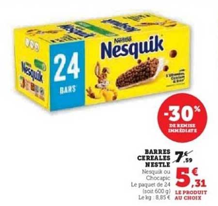 BARRES CEREALES NESTLE