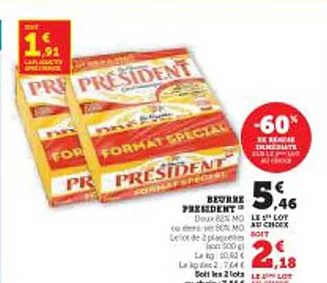 Beurre PRÉSIDENT 3