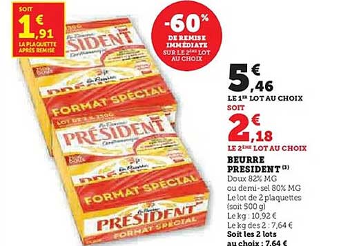 BEURRE PRÉSIDENT