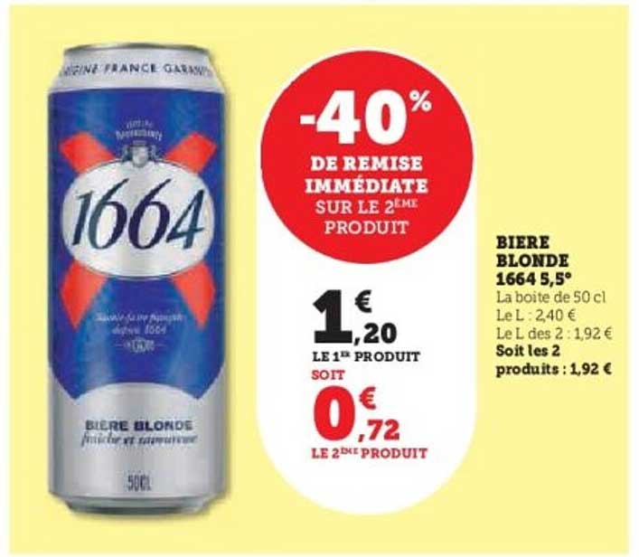 BIERE BLONDE 1664 5,5°