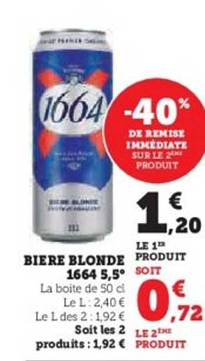 Bière Blonde 1664 5,5°