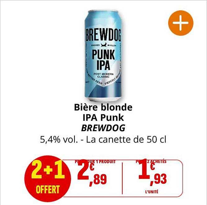Bière blonde IPA Punk BREWDOG