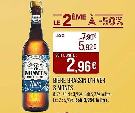 BIÈRE BRASSIN D'HIVER 3 MONTS