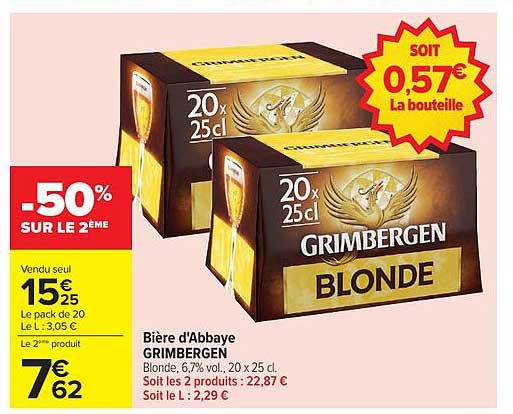 Bière d'Abbaye GRIMBERGEN