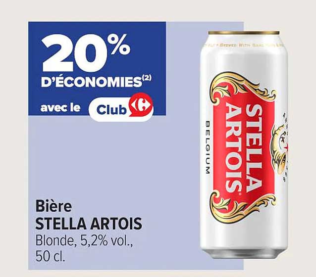 Bières STELLA ARTOIS