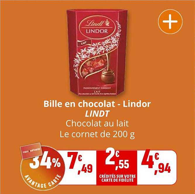 Bille en chocolat - Lindor