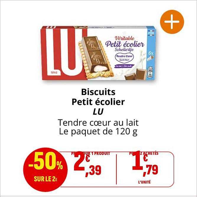 Biscuits Petit écolier LU