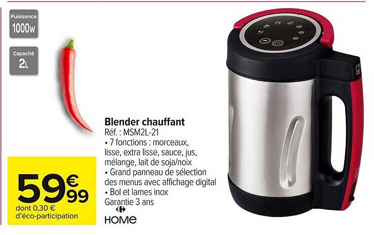 Blender chauffant