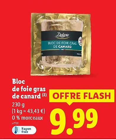 Bloc de foie gras de canard