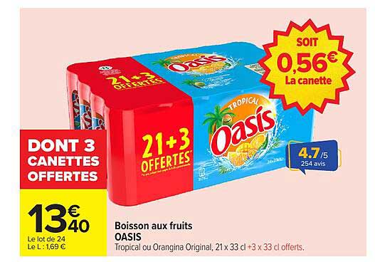 Boisson aux fruits OASIS