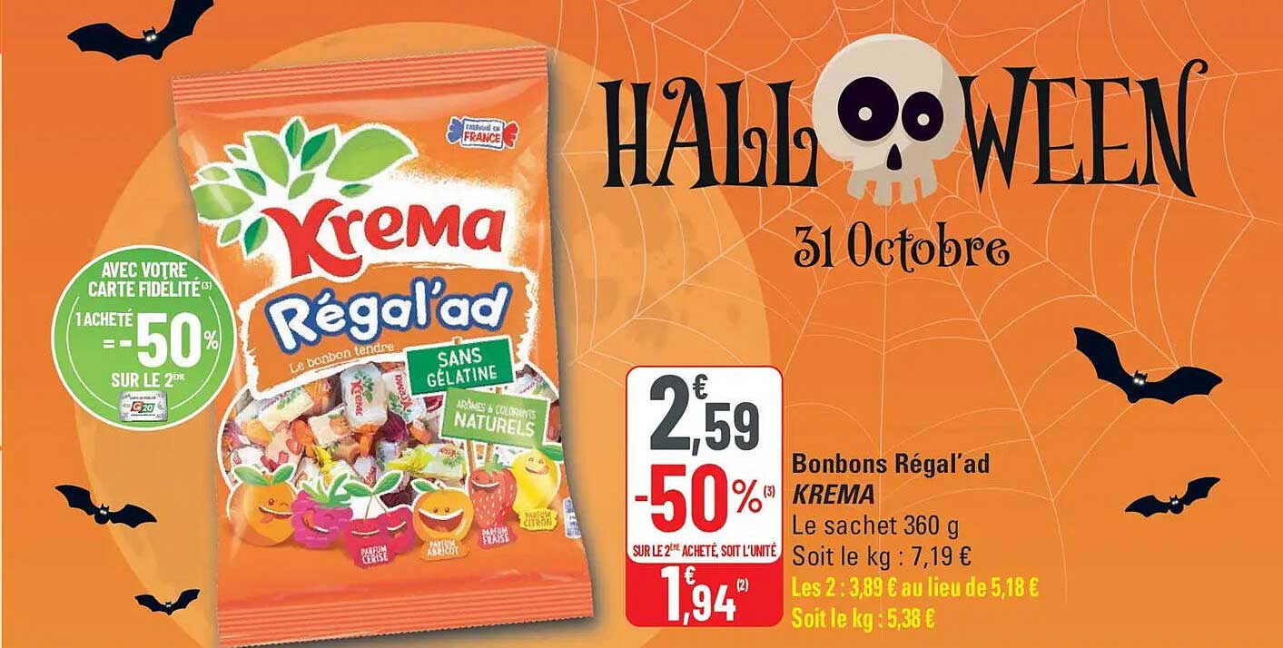 Bonbons Régal’ad KREMA