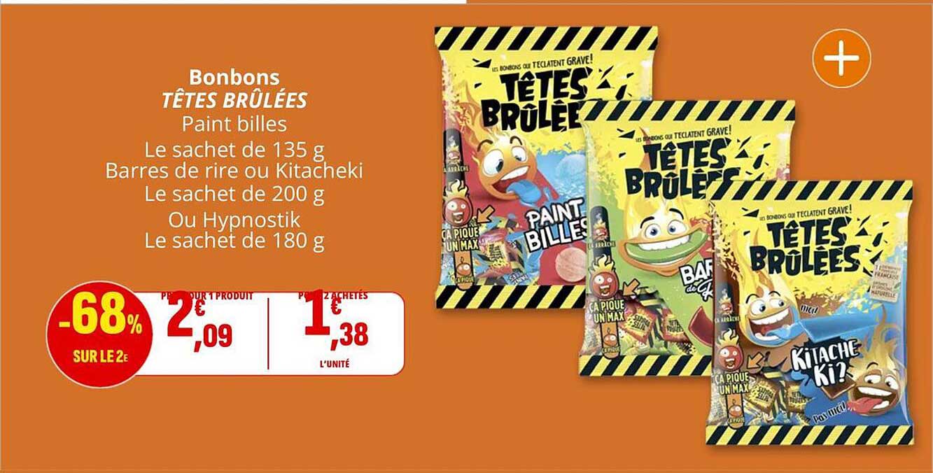 Bonbons TÊTES BRULÉES