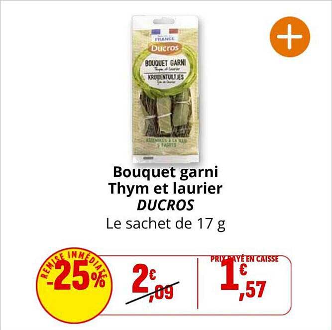 Bouquet garni Thym et laurier DUCROS