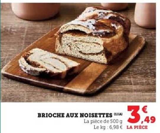 BRIOCHE AUX NOISETTES