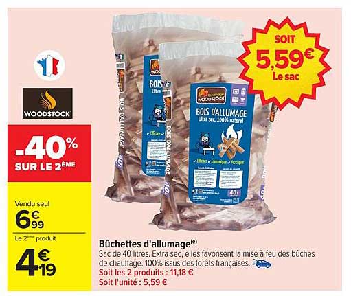 Bûchettes d'allumage(e)