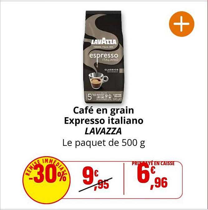Café en grain Expresso italien LAVAZZA