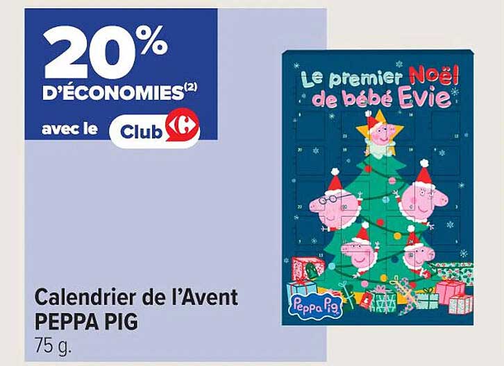 Calendrier de l’Avent PEPPA PIG