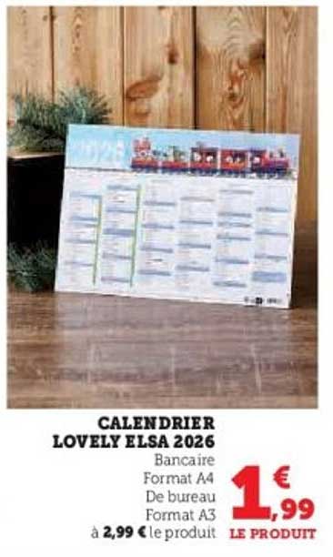 CALENDRIER LOVELY ELSA 2026