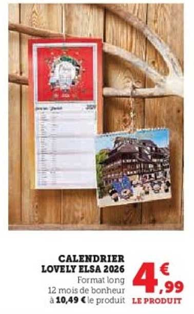 CALENDRIER LOVELY ELSA 2026