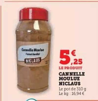 CANNELLE MOULUE NICLAUS