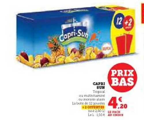 CAPRI SUN Tropical ou multifruits au choix