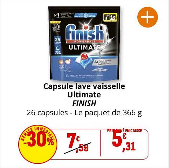 Capsule lave vaisselle Ultimate FINISH