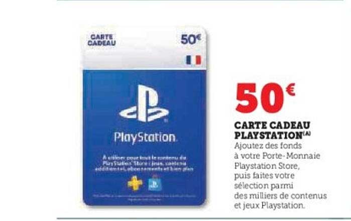 CARTE CADEAU PLAYSTATION