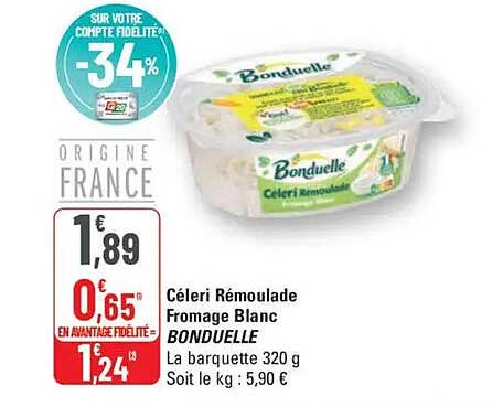 Céleri Rémoulade Fromage Blanc BONDUELLE