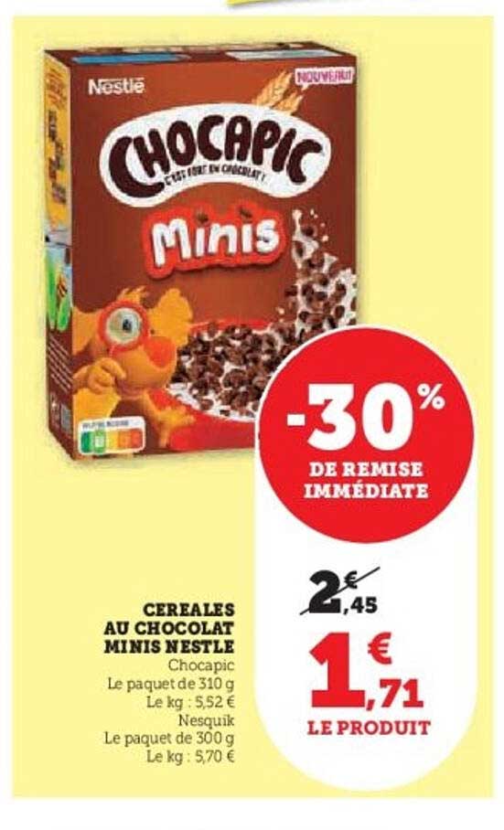 Céréales au chocolat Minis Nestlé