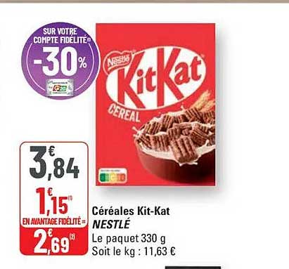 Céréales Kit-Kat NESTLÉ