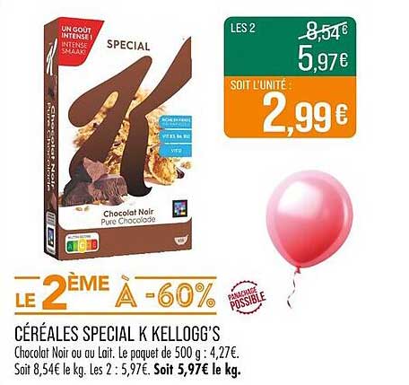 CÉRÉALES SPECIAL K KELLOGG’S