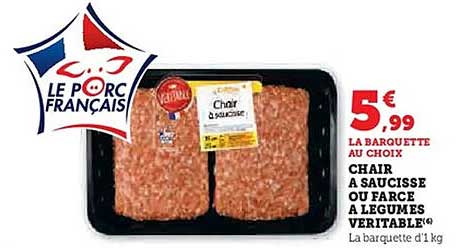 CHAIR À SAUCISSE OU FARCE À LÉGUMES VÉRITABLE®