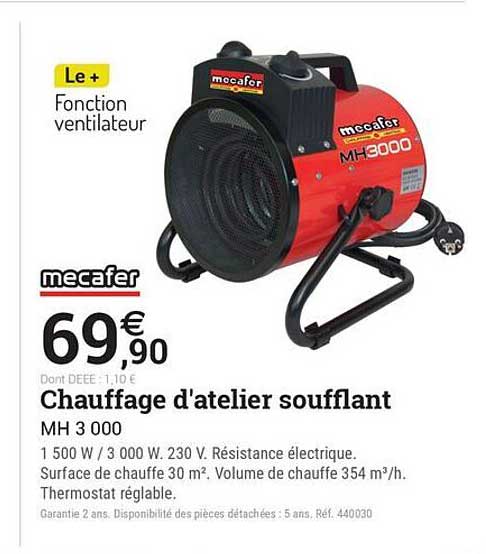 Chauffage d'atelier soufflant MH 3 000