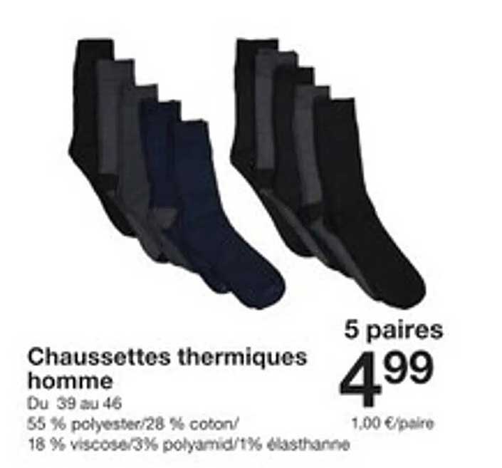 Chaussettes thermiques homme