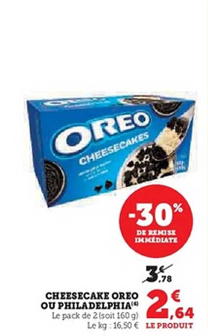 CHEESECAKE OREO OU PHILADELPHIA
