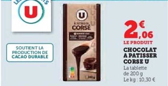 CHOCOLAT A PATISSER CORSE U