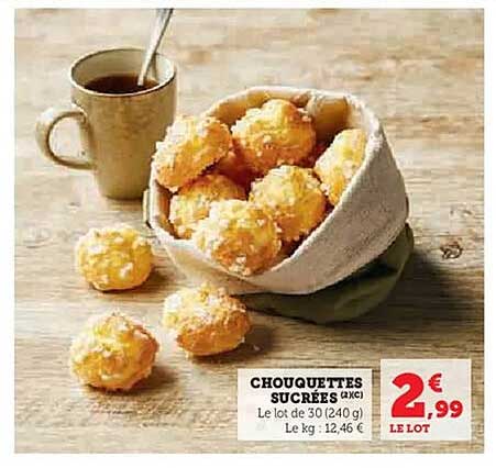 CHOQUETTES SUCRÉES (2X10)