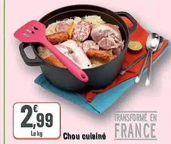 Chou cuisiné