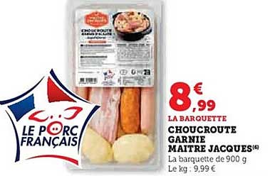 Choucroute garnie Maître Jacques