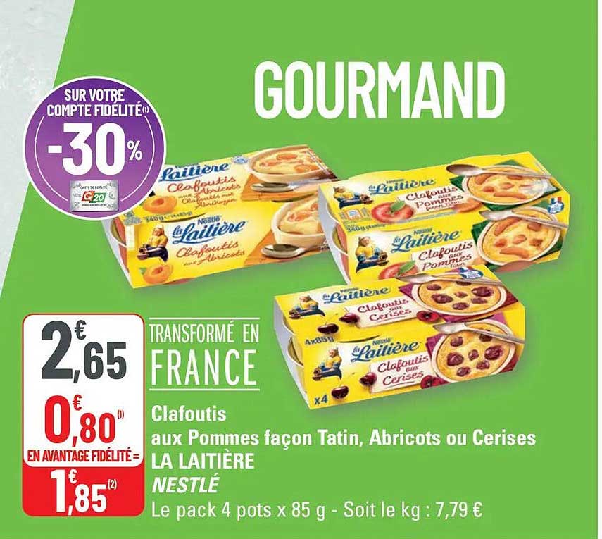 Clafoutis aux Pommes façon Tatin, Abricots ou Cerises