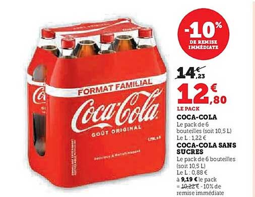 Coca-Cola Format Familial - Pack de 6 bouteilles