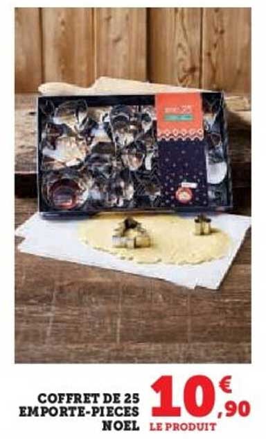 COFFRET DE 25 EMPORTE-PIECES NOEL