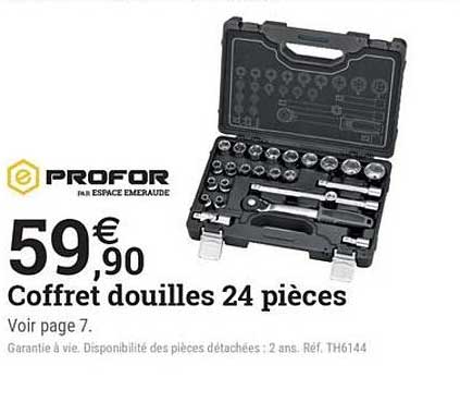 Coffret douilles 24 pièces